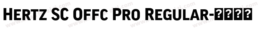 Hertz SC Offc Pro Regular字体转换